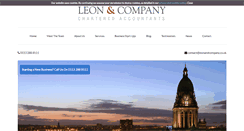 Desktop Screenshot of leonandcompany.co.uk